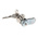 Steinbach & Vollman Brass Cylinder Lock, 20mm Panel-to-Tongue, 18.2 x 22.2mm Cutout, Key Unlock