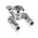 Steinbach & Vollman Steel Three Point Lock, 18mm Panel-to-Tongue, 22.2 x 22.2mm Cutout, Key Unlock