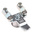 Steinbach & Vollman Steel Three Point Lock, 18mm Panel-to-Tongue, 22.2 x 22.2mm Cutout, Key Unlock