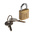 RS PRO Key Weatherproof Brass Padlock, 4mm Shackle, 20mm Body