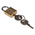 RS PRO Key Weatherproof Brass Padlock, 4mm Shackle, 20mm Body