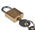 RS PRO Key Weatherproof Brass Padlock, 4mm Shackle, 20mm Body