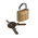 RS PRO Key Weatherproof Brass Padlock, 5mm Shackle, 30mm Body