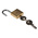 RS PRO Key Weatherproof Brass Padlock, 5mm Shackle, 30mm Body