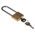 RS PRO Key Weatherproof Brass Padlock, 6mm Shackle, 40mm Body