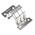 Pinet Polished Stainless Steel Concealed Hinge, Screw Fixing, 40mm x 67mm x 29.5mm
