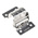 Pinet Polished Stainless Steel Concealed Hinge, Screw Fixing, 40mm x 67mm x 29.5mm