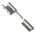 Pinet Stainless Steel Concealed Hinge, Screw Fixing, 80mm x 3mm
