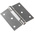 Pinet Stainless Steel Butt Hinge, Screw Fixing, 70mm x 70mm x 2mm