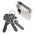ABUS Brass Euro Cylinder Lock, 10/30 mm (61mm)