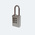RS PRO Combination Aluminium Combination Padlock, 3mm Shackle, 23mm Body