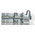 RS PRO Steel Padlockable Zinc Door Bolt