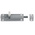 RS PRO Aluminium Padlockable Door Bolt, 12 x 3.5 x 75 x 25mm