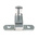 Pinet Steel Padlockable Door Bolt, 73 x 70mm