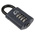 Squire Combination Weatherproof Die Cast Alloy Combination Padlock, 8mm Shackle, 50mm Body