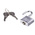 ABUS 64TI Key Weatherproof Titanium Weatherproof Padlock, 5mm Shackle, 30mm Body