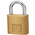 RS PRO Key Weatherproof Brass Padlock, 6mm Shackle, 40mm Body