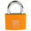 RS PRO Key Weatherproof Brass Padlock, 6mm Shackle, 43mm Body
