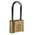 RS PRO Combination Weatherproof Brass, Steel Padlock, 7mm Shackle, 53mm Body