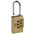 RS PRO Combination Weatherproof Brass Combination Padlock, 3mm Shackle, 20mm Body