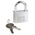 RS PRO Key Weatherproof Aluminium Safety Padlock, 6mm Shackle, 40mm Body