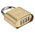 RS PRO Combination Weatherproof Brass Combination Padlock, 7mm Shackle, 53mm Body