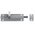 RS PRO Aluminium Satin Door Bolt, 75mm