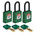 Brady Key Weatherproof Nylon Padlock, 6.4mm Shackle, 38mm Body