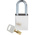 Brady Key Weatherproof Aluminium Padlock, 6.4mm Shackle, 38mm Body
