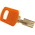 Brady Key Weatherproof Nylon Padlock, 6.4mm Shackle, 38mm Body