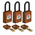 Brady Key Weatherproof Nylon Padlock, 6.4mm Shackle, 38mm Body