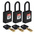 Brady Key Weatherproof Nylon Padlock, 6.4mm Shackle, 38mm Body