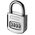 ABUS Key Weatherproof Steel Padlock, 8mm Shackle, 51mm Body