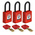 Brady Key Weatherproof Safety Padlock, Keyed Alike, 6.35mm Shackle