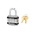 Master Lock Key Weatherproof Steel Padlock, 8mm Shackle