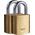 YALE Padlock Brass Padlock, 6.3mm Shackle, 40mm Body