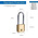 YALE Padlock Brass Padlock, 6.3mm Shackle, 40mm Body