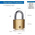 YALE Padlock Brass Padlock, 8mm Shackle, 50mm Body