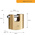 YALE Padlock Brass Padlock, 9mm Shackle, 60mm Body