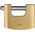 YALE Padlock Brass Padlock, 10mm Shackle, 70mm Body