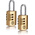 YALE Combination Brass, Steel Combination Padlock, 3mm Shackle, 23mm Body