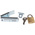ABUS Key Weatherproof Brass Padlock, 5mm Shackle, 30mm Body