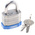 ABUS Key Weatherproof Steel Padlock, Keyed Alike, 6.7mm Shackle, 44mm Body