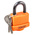 ABUS Key Weatherproof Aluminium, Steel Safety Padlock, Keyed Alike, 8mm Shackle, 53mm Body