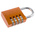 ABUS 145/40 Combination Weatherproof Aluminium, Steel Safety Padlock, 6mm Shackle, 40mm Body