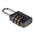 ABUS 145/20 Combination Weatherproof Aluminium, Steel Safety Padlock, 3mm Shackle, 20mm Body