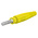 Staubli Yellow Male Test Plug - Crimp Termination, 600V, 80A