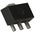 ROHM 2SCR513P5T100 NPN Transistor, 1 A, 50 V, 3 + Tab-Pin SOT-89