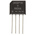 Vishay Bridge Rectifier, 2A, 1000V, 4-Pin