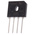 Vishay Bridge Rectifier, 4A, 100V, 4-Pin